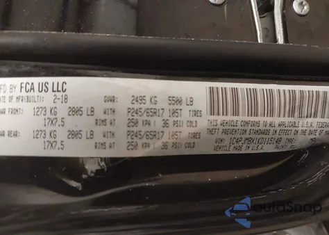 2019 Jeep Cherokee Trailhawk 4X4 z USA, uszkodzony, nr VIN 1C4PJMBX1KD115148